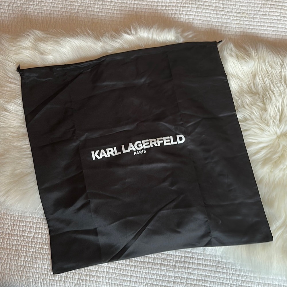 Extra Large Karl Lagerfeld Drawstring Dust Bag for Handbag, Purse, Shoes, Boots